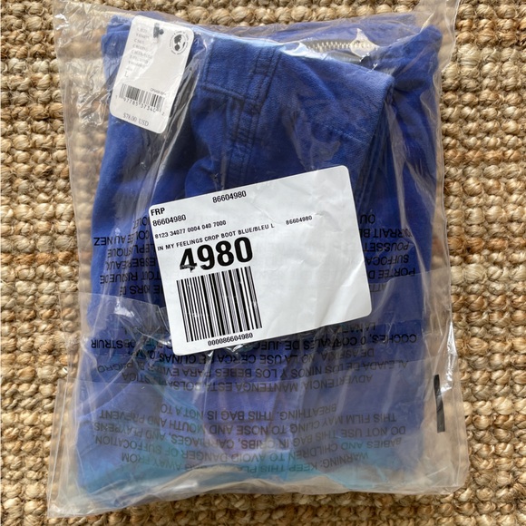 NEW Free People In My Feelings Velvet Crop Slim Flare Pants - Picture 5 of 8